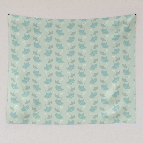 Item preview, Cascading Ginkgo on sage designed and sold by LisaLeQuelenec.