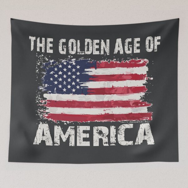Item preview, Patriotic The Golden Age of America US Flag designed and sold by Colorfulman.