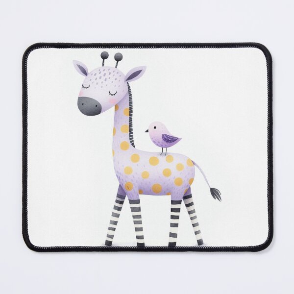Item preview, A whimsical illustration of happy giraffe designed and sold by Beyondnote-Art.
