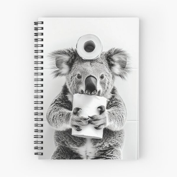 Item preview, Koala in Bathroom with Toilet Paper on Head designed and sold by CheekyAnimalz.