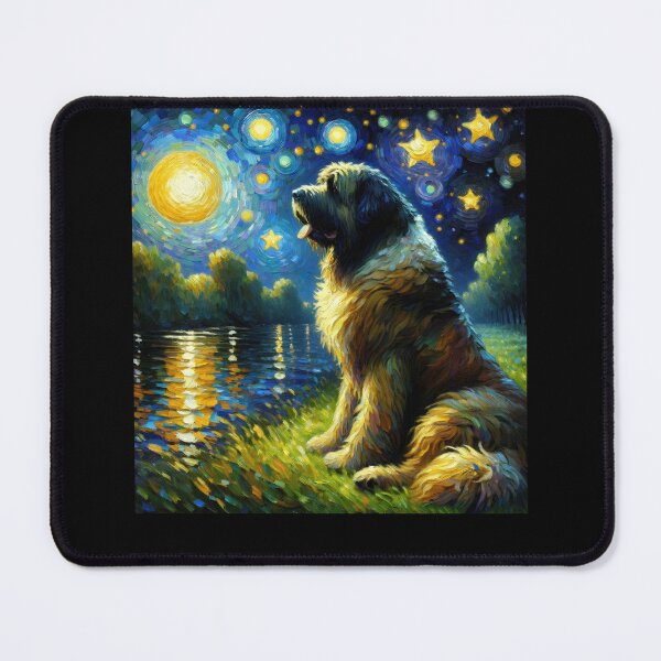 Item preview, Starry Night Bouvier des Flandres Dog Van Gogh Lover designed and sold by Kimberley King Art King Art.