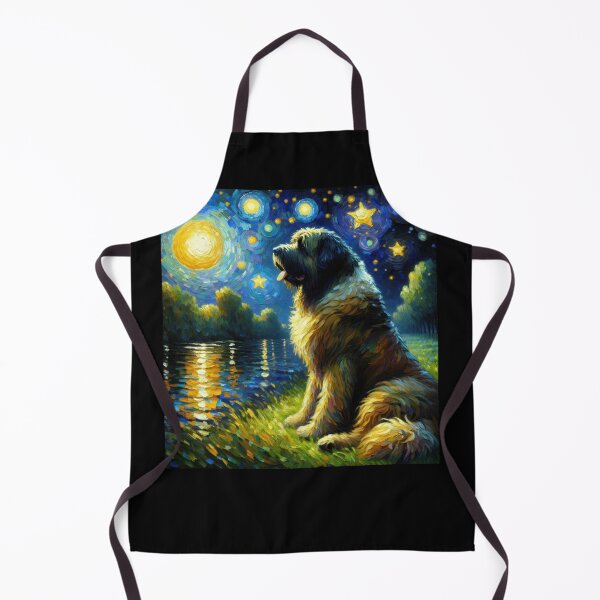 Item preview, Starry Night Bouvier des Flandres Dog Van Gogh Lover designed and sold by Kimberley King Art King Art.
