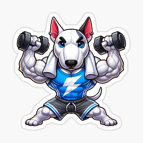 Item preview, Bull Terrier Weightlifting Champion designed and sold by Kwanbaba21.