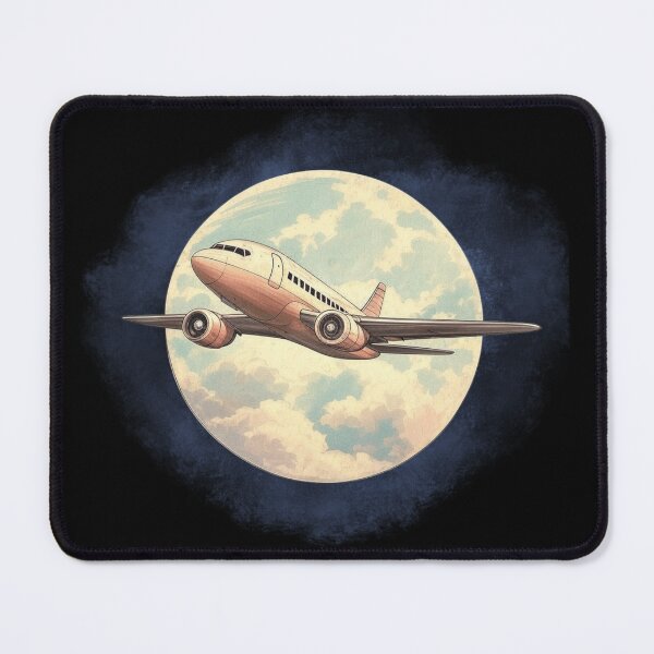 Item preview, Classic Passenger Plane Visible On The Moon  designed and sold by The Art of Kkatarynka.