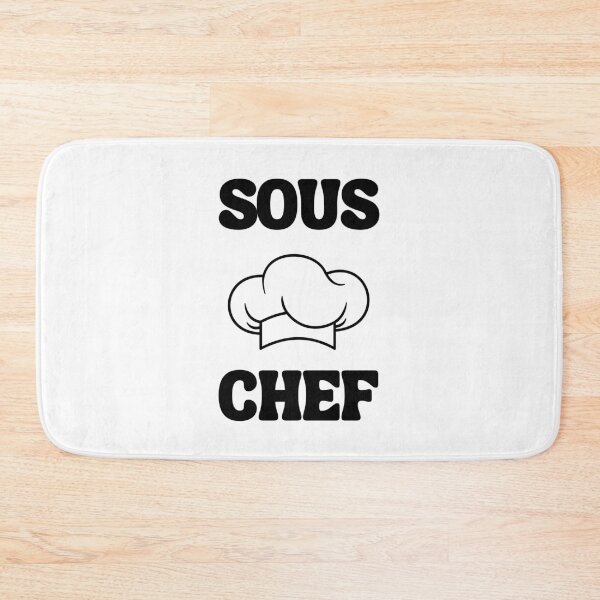 Item preview, Sous Chef, With Chefs Hat in Black and White designed and sold by AASparksDesigns.