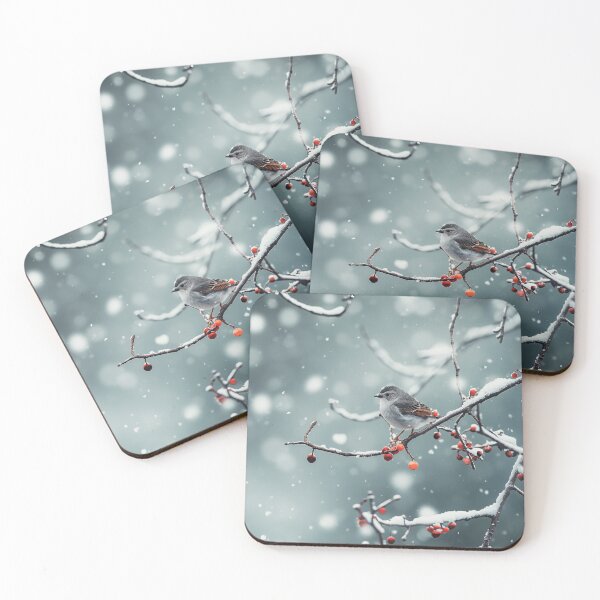 Item preview, Winter Sparrow on Snowy Branch designed and sold by FireScreen.