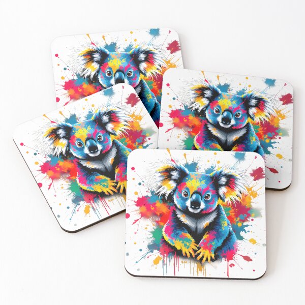 Item preview, Colorful Splash Koala Art Design designed and sold by ZetaDream.