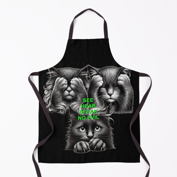 Item preview, 3 wise black cats designed and sold by MGphotoart.