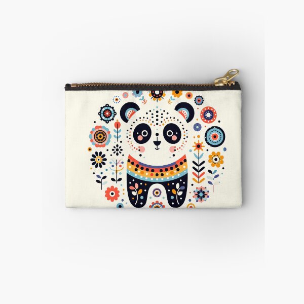 Item preview,  Scandinavian Folk Art Rainbow Animals - Panda by Heidi Anne Morris designed and sold by FOLK ART FUSION by heidiannemorris.