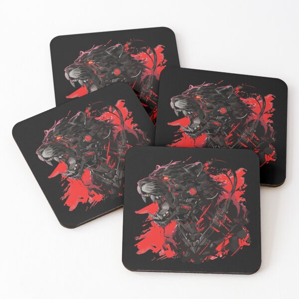 Item preview, Cyber Black Lion // Black Lion // Cool Animal // Cyber Animal // Animal Art // Animal Warrior // Gaming Aesthetic stickers designed and sold by SMARTKIT  DESIGNAGENCY.