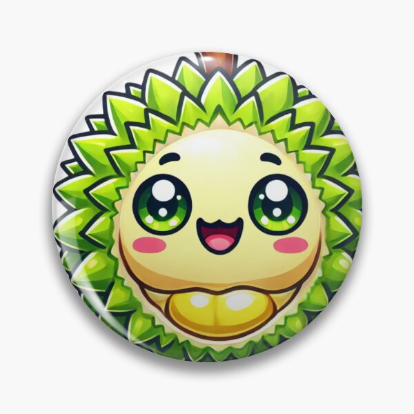 Item preview, "Adorable Cartoon Durian Illustration Design" designed and sold by ForFamily1120.