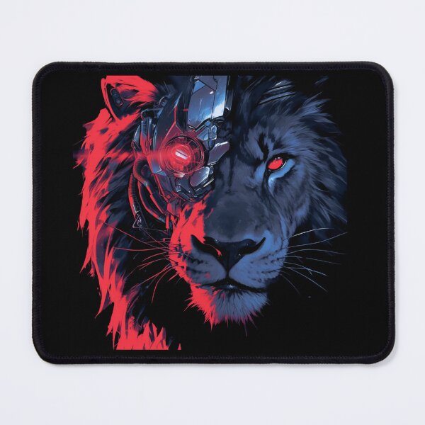 Item preview, Cyber Black Lion // Black Lion // Cool Animal // Cyber Animal // Animal Art // Animal Warrior // Gaming Aesthetic stickers designed and sold by SMARTKIT DESIGNAGENCY.
