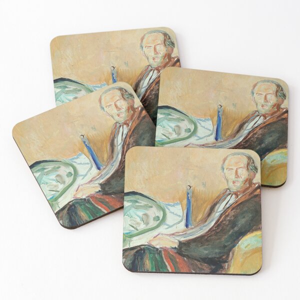 Item preview, Edvard Munch Self Portrait expressionistic artwork designed and sold by Vintage Designs +.