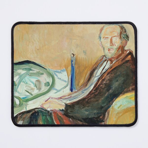 Item preview, Edvard Munch Self Portrait expressionistic artwork designed and sold by Vintage Designs +.