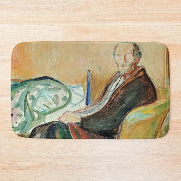 Item preview, Edvard Munch Self Portrait expressionistic artwork designed and sold by Vintage Designs +.