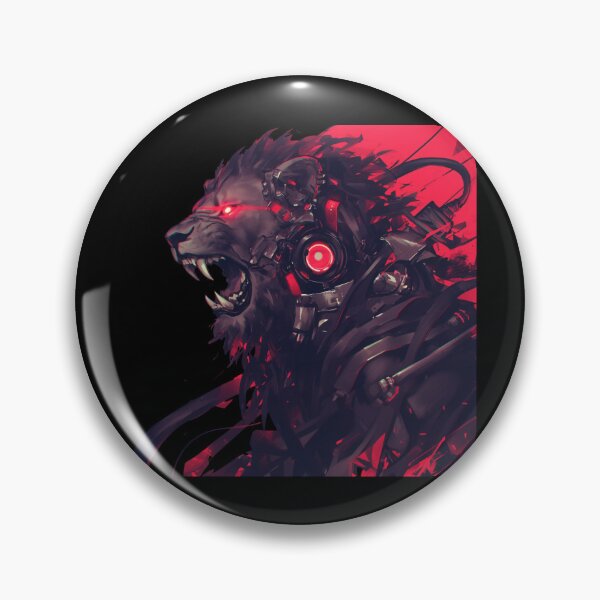 Item preview, Cyber Black Lion // Black Lion // Cool Animal // Cyber Animal // Animal Art // Animal Warrior // Gaming Aesthetic stickers designed and sold by SMARTKIT  DESIGNAGENCY.