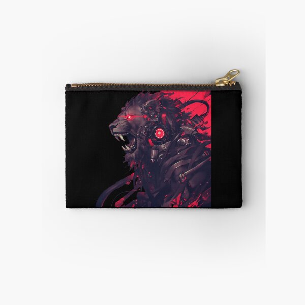 Item preview, Cyber Black Lion // Black Lion // Cool Animal // Cyber Animal // Animal Art // Animal Warrior // Gaming Aesthetic stickers designed and sold by SMARTKIT  DESIGNAGENCY.