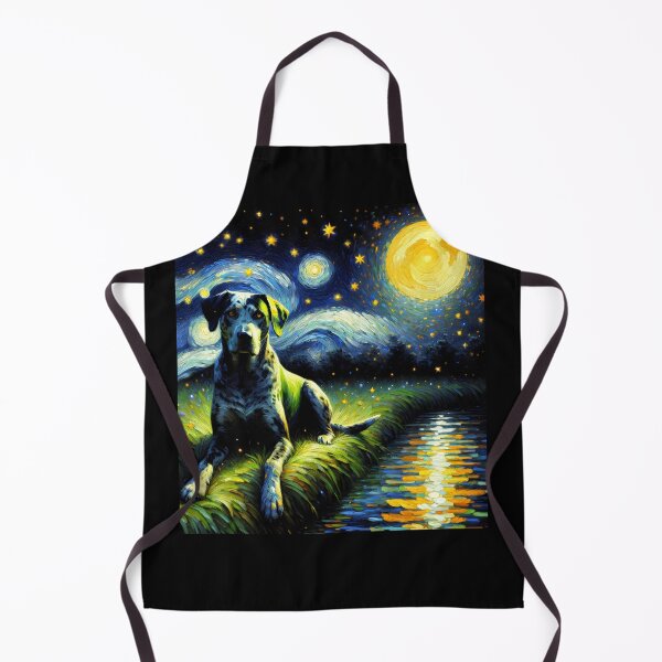 Item preview, Starry Night Catahoula Leopard Dog Van Gogh Lover designed and sold by Kimberley King Art King Art.