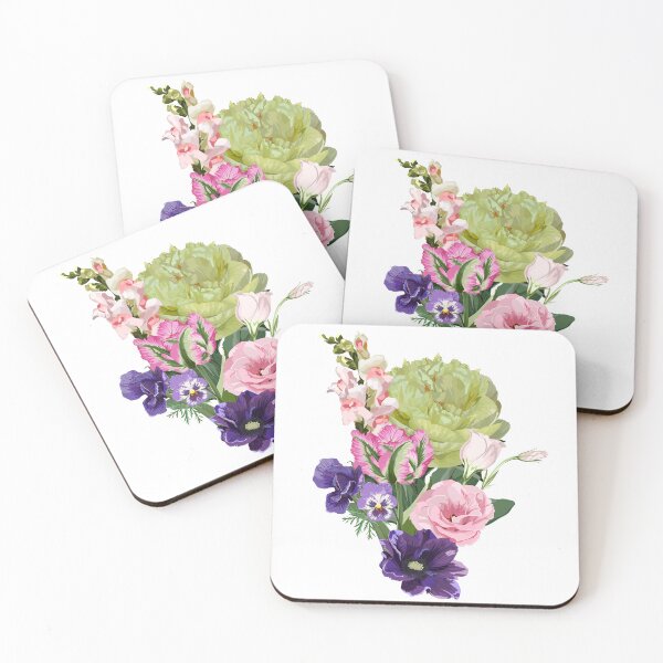 Item preview, Hand drawn illustration of a beautiful peonies and garden flowers bouquet.  designed and sold by MatyKotiv.