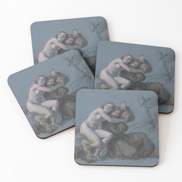 Item preview, Temptation of a monk vintage etching designed and sold by Vintage Designs +.
