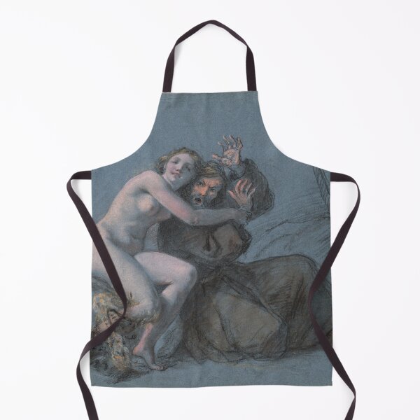 Item preview, Temptation of a monk vintage etching designed and sold by Vintage Designs +.