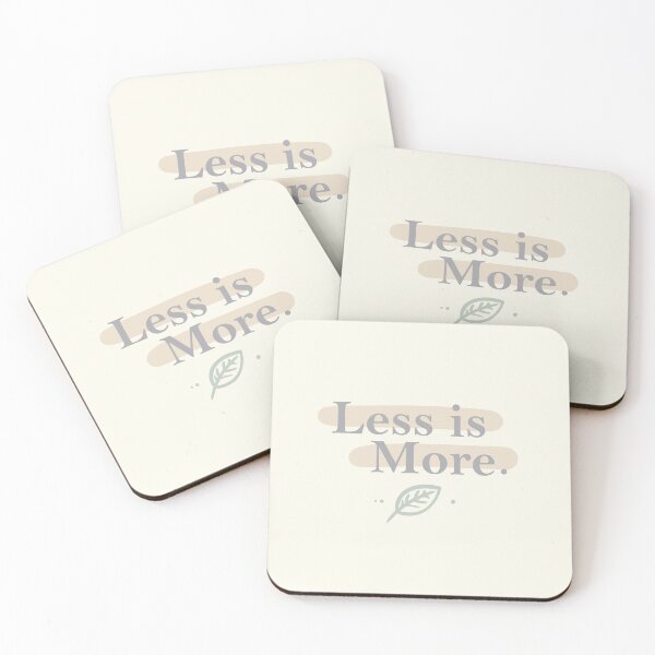 Item preview, Minimalist Neutral T-Shirt – 'Less is More' Quote Design designed and sold by Gawii.
