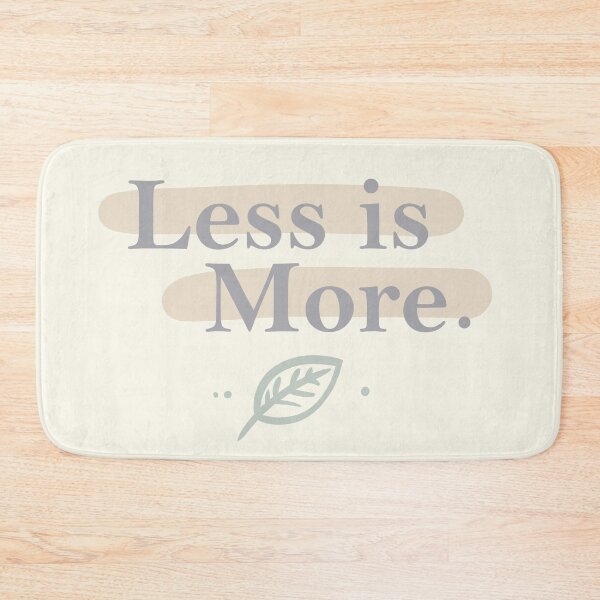 Item preview, Minimalist Neutral T-Shirt – 'Less is More' Quote Design designed and sold by Gawii.