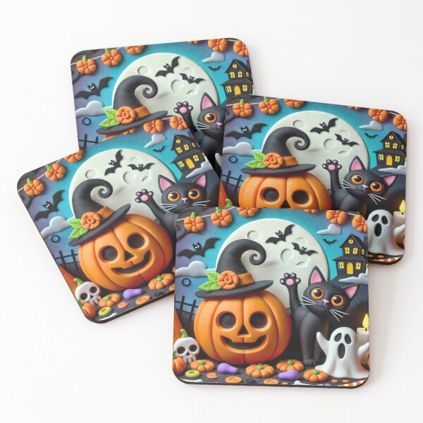 Item preview, "Whimsical Claymation-Style Halloween Cartoon Illustration" designed and sold by ForFamily1120.