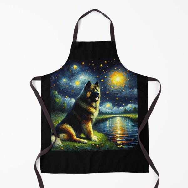 Item preview, Starry Night Caucasian Shepherd Dog Van Gogh Lover designed and sold by Kimberley King Art  King Art.