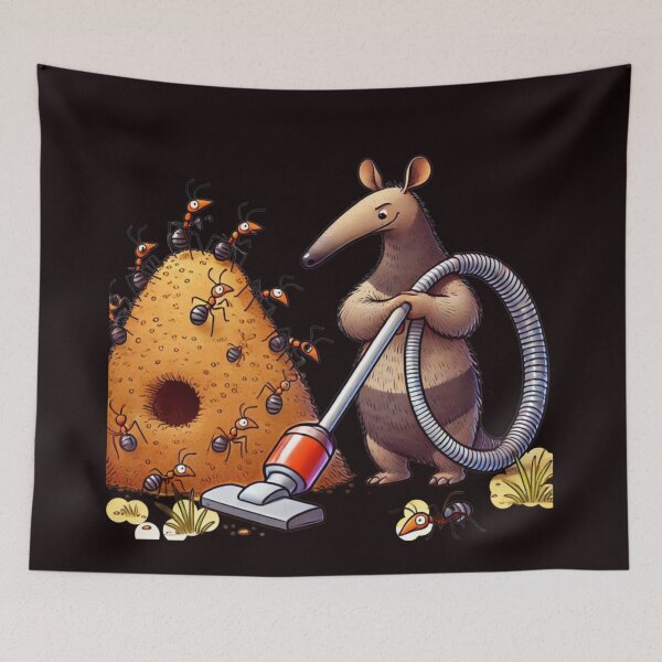 Item preview, Anteater with a vacuum cleaner 2 designed and sold by DamioPolArt.
