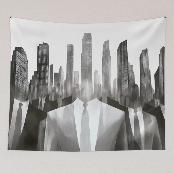 Item preview, City Heads. Corporate portrait with Urban skyline. designed and sold by Shoot-The-Moon.