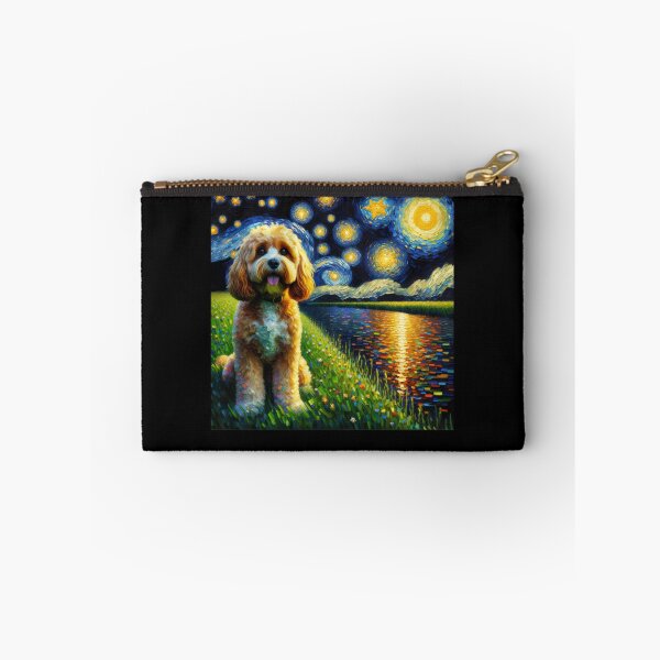 Item preview, Starry Night Cavapoo Dog Van Gogh Lover designed and sold by Kimberley King Art  King Art.