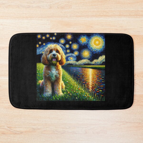 Item preview, Starry Night Cavapoo Dog Van Gogh Lover designed and sold by Kimberley King Art  King Art.