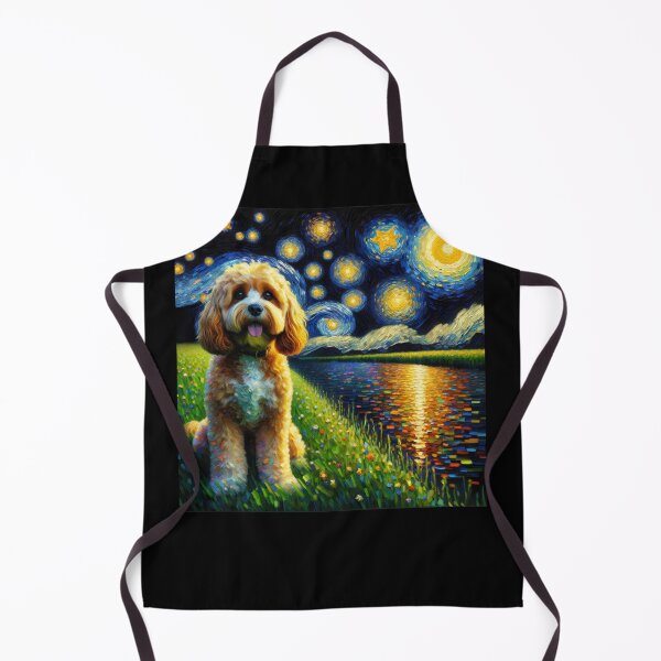 Item preview, Starry Night Cavapoo Dog Van Gogh Lover designed and sold by Kimberley King Art  King Art.