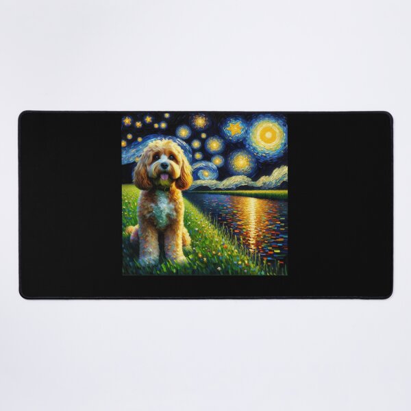 Item preview, Starry Night Cavapoo Dog Van Gogh Lover designed and sold by Kimberley King Art  King Art.