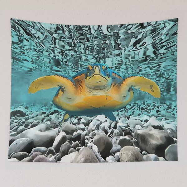 Item preview, Loggerhead Turtle Artistic Wildlife Design designed and sold by taiche.