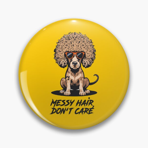 Item preview, Funny Poodle Design: Messy Hair, Don't Care designed and sold by katjacasper.