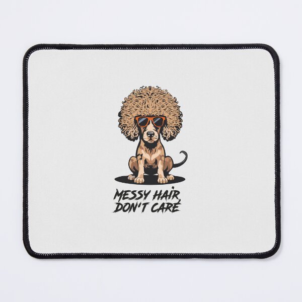 Item preview, Funny Poodle Design: Messy Hair, Don't Care designed and sold by katjacasper.