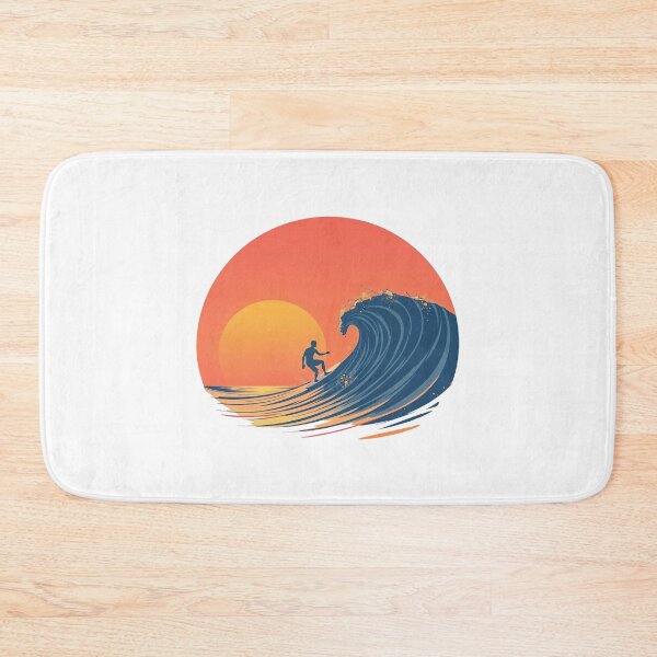 Item preview, Retro Sunset Surf - Vintage Surfer Design designed and sold by samtheai.