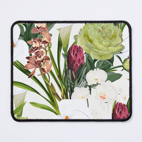 Item preview, Floral Seamless Pattern with peony and tropical flowers and leaves. designed and sold by MatyKotiv.