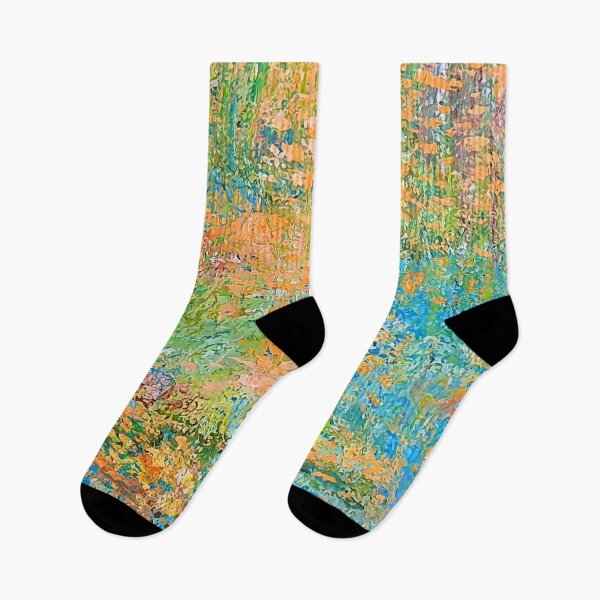 Item preview, across the pond. impressionism . abstract art. forest designed and sold by Tereza Pilar  Art.