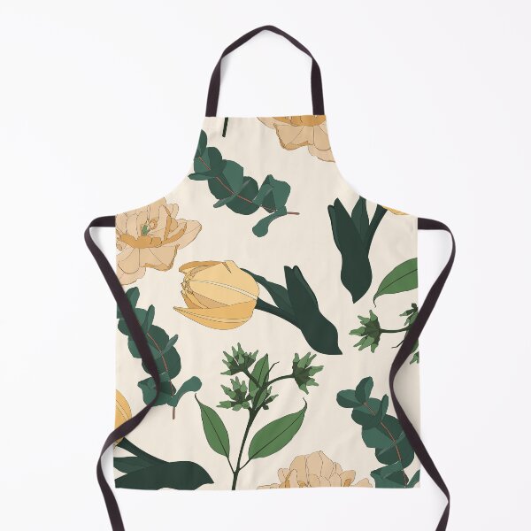 Item preview, Tulips flowers with eucalyptus branches. Seamless pattern with vintage flowers. designed and sold by MatyKotiv.