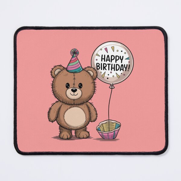 Item preview, teddy bear - happy birthday designed and sold by 123ks.