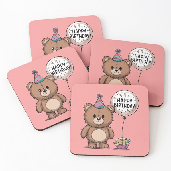 Item preview, teddy bear - happy birthday designed and sold by 123ks.