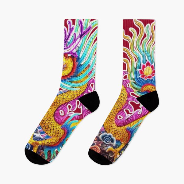 Item preview, Golden dragon of water, chinese new year, lotus and trees  designed and sold by Sugar Wisdom .