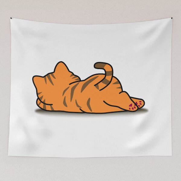Item preview, ginger cat lies and rests designed and sold by Artgaus1.