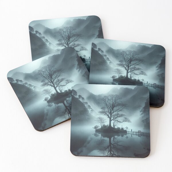 Item preview, A foggy night and a dry tree designed and sold by Dogandesighn.