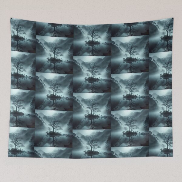 Item preview, A foggy night and a dry tree designed and sold by Dogandesighn.