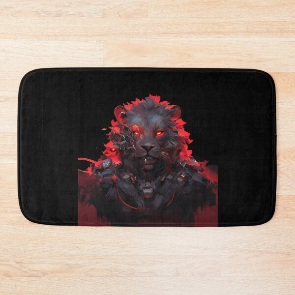 Item preview, Cyber Black Lion // Black Lion // Cool Animal // Cyber Animal // Animal Art // Animal Warrior // Gaming Aesthetic stickers designed and sold by SMARTKIT  DESIGNAGENCY.