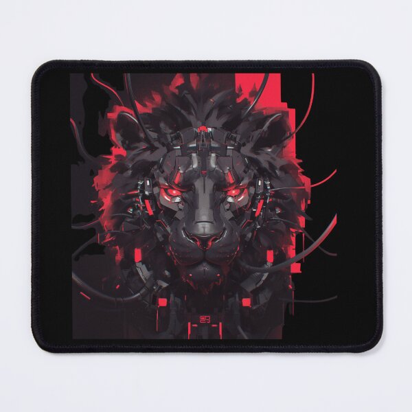 Item preview, Cyber Black Lion // Black Lion // Cool Animal // Cyber Animal // Animal Art // Animal Warrior // Gaming Aesthetic stickers designed and sold by SMARTKIT DESIGNAGENCY.